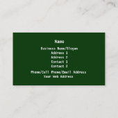 造園の名刺 名刺 (裏面)