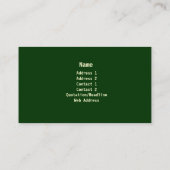 造園の名刺 名刺 (裏面)