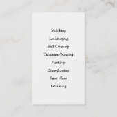 造園の名刺 名刺 (裏面)