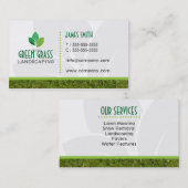 造園の専門の名刺 名刺 (正面/裏面)