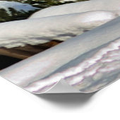 造園の山，スキー，雪，冬，アクティブ，空気，寒さ， ポスター (角)