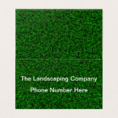造園の芝生のテントの折目のスタイル 名刺 (外部フラット)