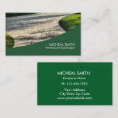 造園の芝生の心配の庭師のプロフェッショナル 名刺 (正面/裏面)