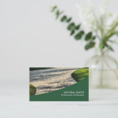 造園の芝生の心配の庭師のプロフェッショナル 名刺 (スタンド正面)