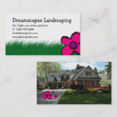 造園の芝生の心配の野草の名刺2 名刺 (正面/裏面)