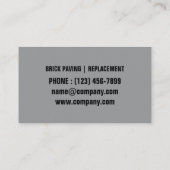 造園れんが舗装石組積造 名刺 (裏面)
