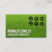 造園アイコン | Grass 名刺 (正面)