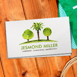 造園ガーデニングサービス水彩画 名刺