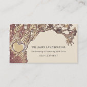 造園ガーデニングツリーQRコード 名刺 (正面)