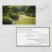 造園ガーデニング及び芝生気にサービス 名刺 (正面/裏面)