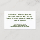 造園ガーデニング気にロングモス 名刺 (裏面)