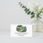 造園ガーデンクラウンケアハウス 名刺 (スタンド正面)