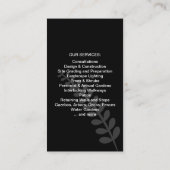 造園ガーデン名刺 名刺 (裏面)