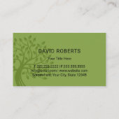 造園グリーンシェードツリーロゴロ気にン 名刺 (裏面)