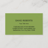 造園グリーンシェードプロフェッショナルロ気にーン 名刺 (裏面)