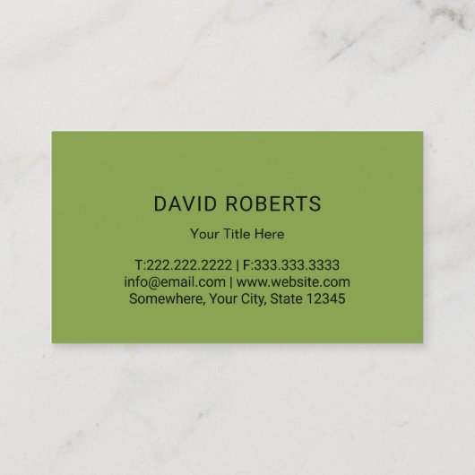 造園グリーンシェードプロフェッショナルロ気にーン 名刺 (裏面)