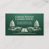 造園サービスと芝生管理サービス 名刺 (正面)