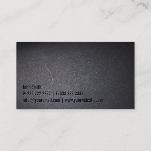 造園サービスプロフェッショナルダークテクスチャ 名刺 (裏面)