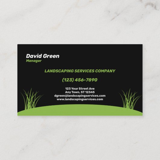 造園サービス会社 名刺