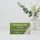 造園サービス及び気に芝生名刺 名刺 (スタンド正面)