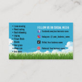 造園サービス名刺 名刺 (裏面)