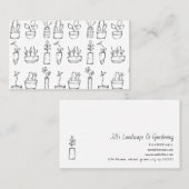 造園サービス/フラワーショップビジネス 名刺 (正面/裏面)