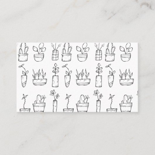 造園サービス/フラワーショップビジネス 名刺 (正面)