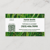 造園サービス - ブランドロイヤルティを築く - 割引カード (裏面)