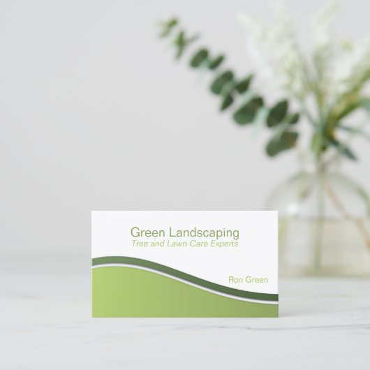 造園サービス 名刺 (スタンド正面)
