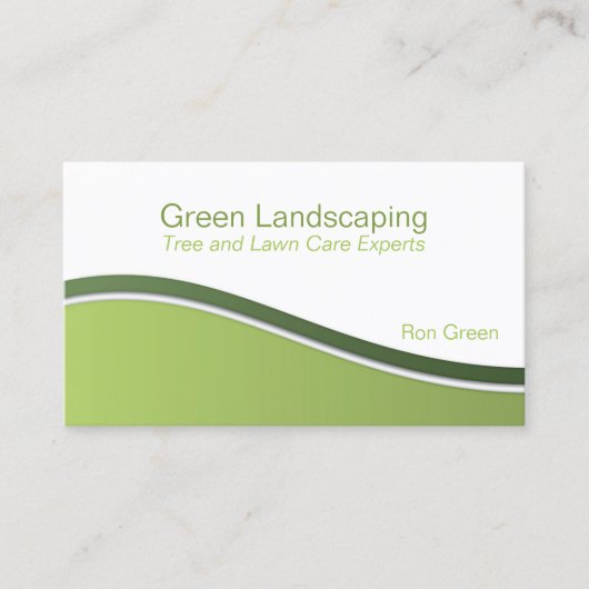造園サービス 名刺 (正面)