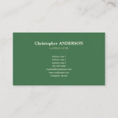 造園サービス 名刺 (裏面)