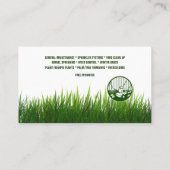 造園サービス 名刺 (裏面)