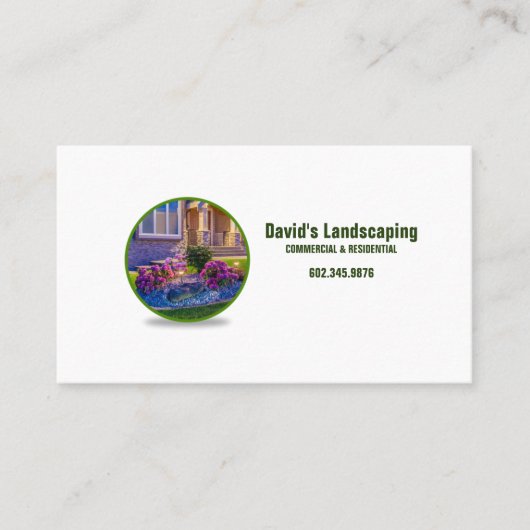 造園サービス 名刺 (正面)
