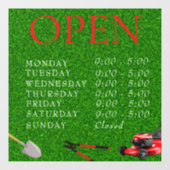 造園サービス | 芝生の手入れと庭のデザイン ウィンドウサイン (シート)