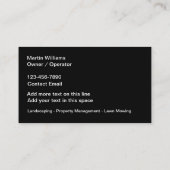 造園シンプルモダン名刺 名刺 (裏面)