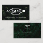 造園スローガンズビジネスカード 名刺 (正面/裏面)