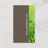 造園ツリーアイコン |緑の草 名刺 (裏面)