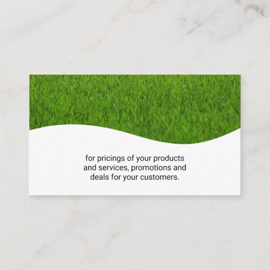 造園ツリースタイル化アイコン 名刺 (裏面)