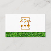 造園ツールロゴ |刈り草 名刺 (裏面)