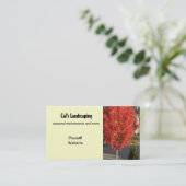 造園デザイン 名刺 (スタンド正面)