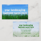 造園ビジネス 名刺 (正面/裏面)