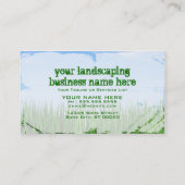 造園ビジネス 名刺 (裏面)