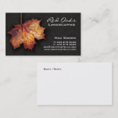 造園メープルリーフレザー 名刺 (正面/裏面)