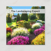 造園モダンカラフル名刺 スクエア名刺 (正面)