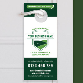 造園モダン芝刈りマーケティング ドアノブサイン