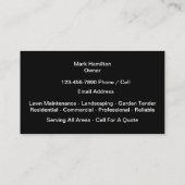 造園モダン芝生園芸 名刺 (裏面)