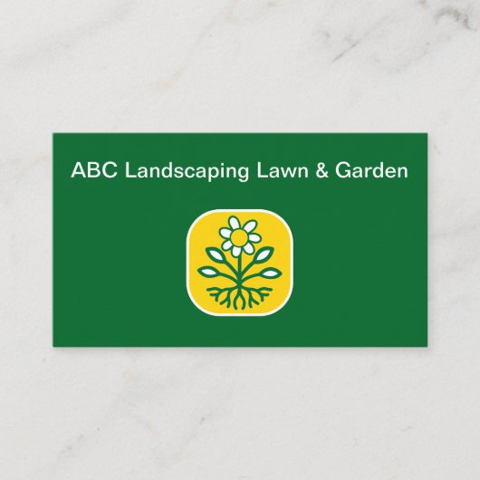 造園モダン芝生園芸 名刺 (正面)