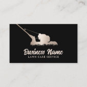 造園モダン金ゴールドモーアプロフェッショナル芝生 名刺 (正面)