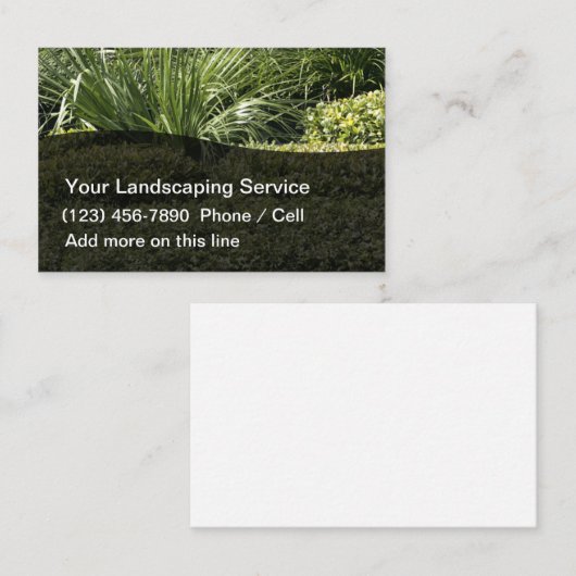 造園モダン 名刺 (正面/裏面)