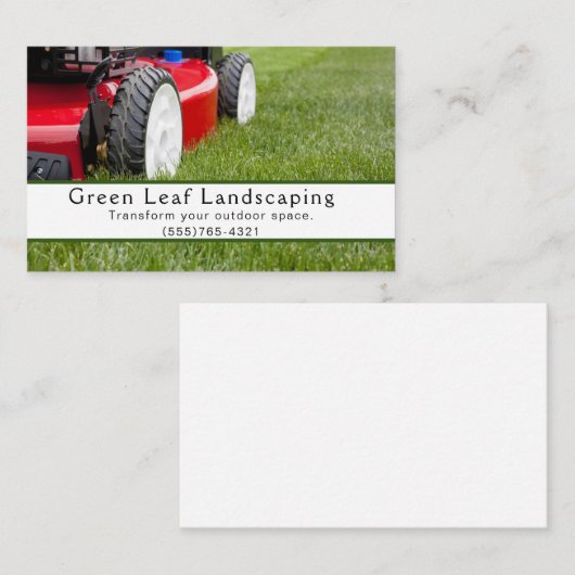 造園ヤードローンモーワーサービス 名刺 (正面/裏面)